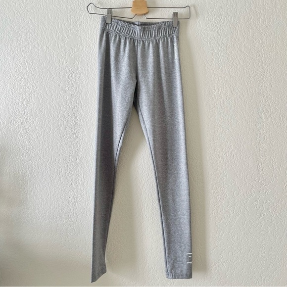 Gymshark Scrunch Elastic Waist Leggings Skinny Pants Gray XS - Picture 1 of 5